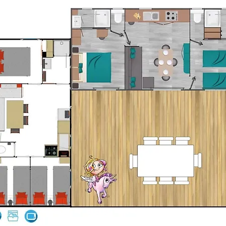 Hotel Camping Le Parc De Paris Villevaude
